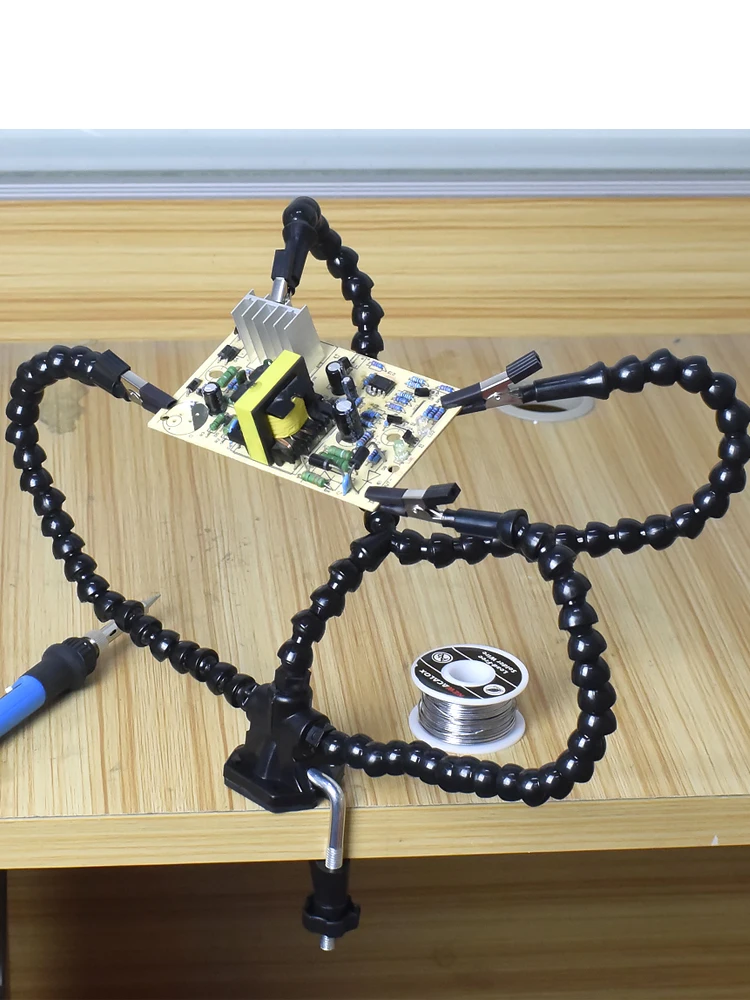 NEWACALOX Multi soudure aide à la main outil Table pince troisième main support de soudure soudage PCB support bras Flexible outil de soudage