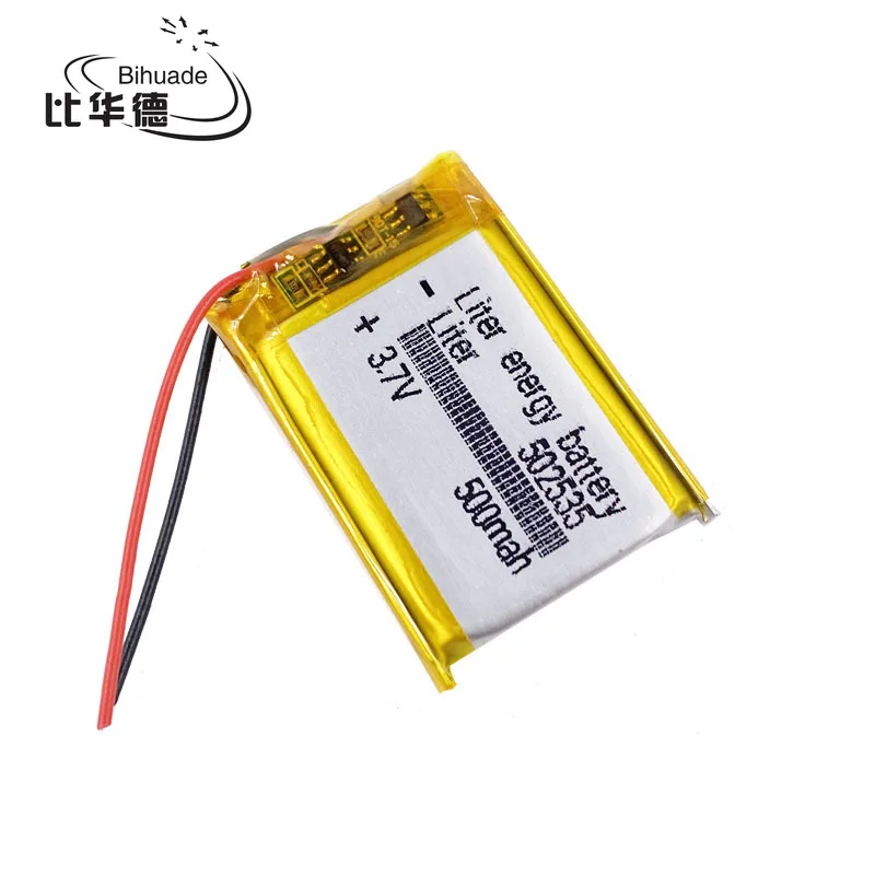 3.7V 500mAh 502535   Akumulator litowo-polimerowy Li-Po litowo-jonowy do telefonu komórkowego Mp3 MP4 MP5 GPS