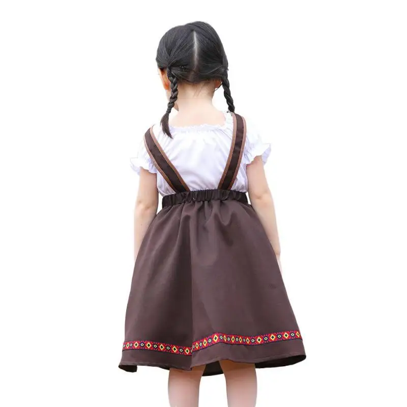 Bavarian Party Kids Beer Maid Waiter Cosplay Costume Germany Oktoberfest Tavern Beer Girl Fancy Dress