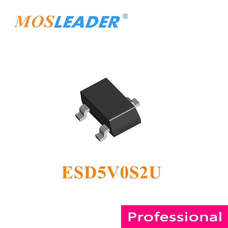 

Mosleader ESD5V0S2U SOT23 3000PCS ESD5V0S2U-06 E6327 ESD Protection Made in China High quality