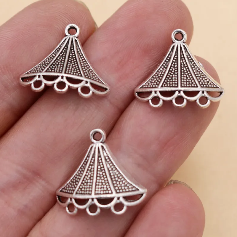 30pcs Circus Tent Charm Hip-hop Bracelet Earrings DIY Jewelry Pendants, Popular Handicrafts Findings 18*17mm A2132