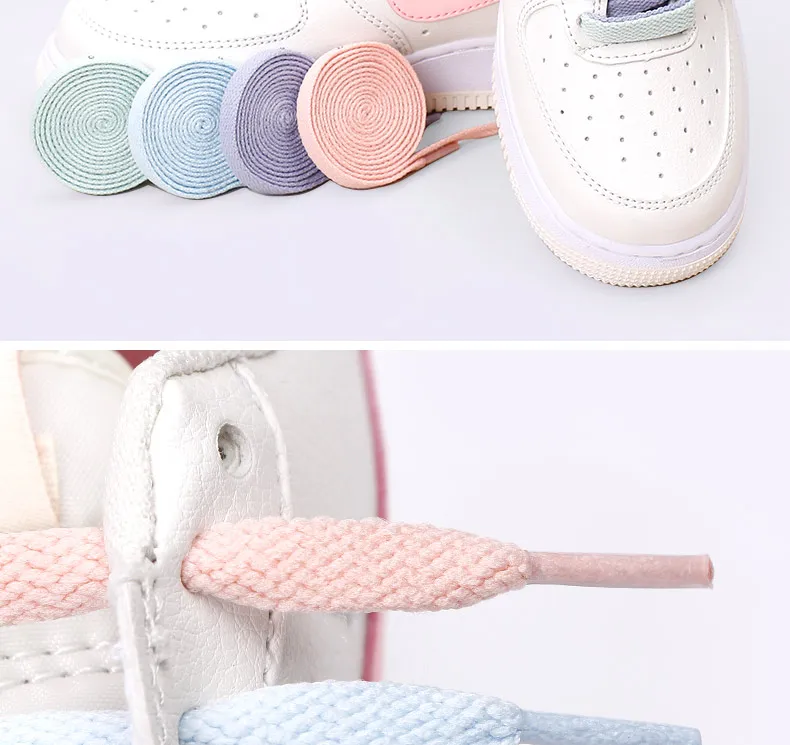 1 Pair 4 Colors Air Force One Sneakers Shoelaces AF1/AJ Shoe Laces Cotton Flat Shoe Lace 120/140/160 CM Laces for Shoes Shoestri