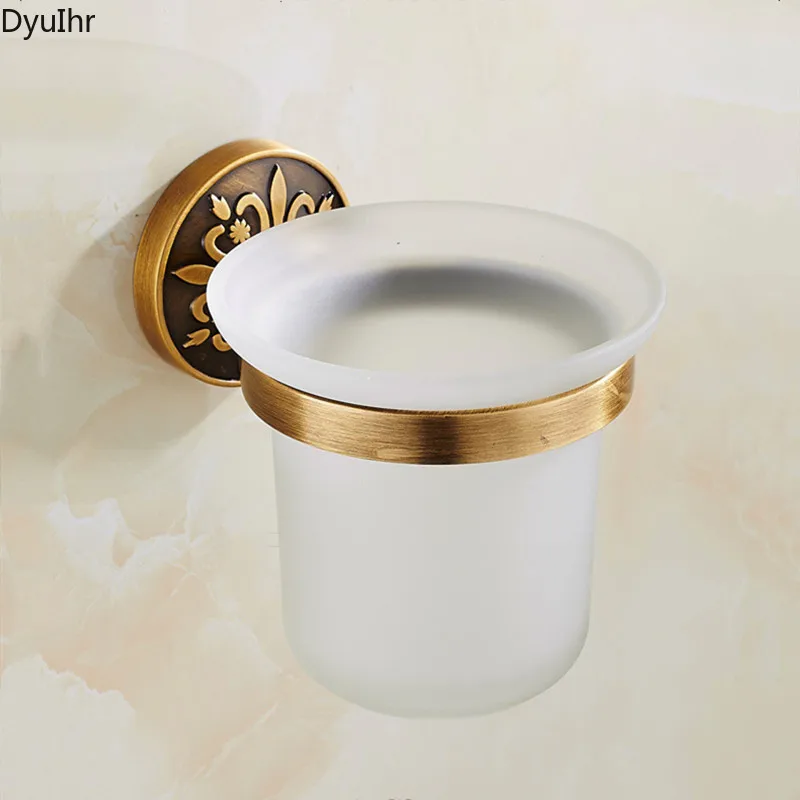 Imagem -05 - Acessórios do Banheiro Estilo Europeu Suporte de Escova de Vaso Sanitário de Parede Pendurado Espaço de Alumínio Toalete Punch- Toalete Escova Titular