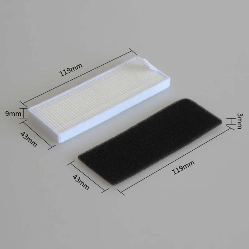 روبوت فرشاة جانبية فلتر Hepa ممسحة طقم استبدال القماش ل Cecotec Conga التميز 1090 جهاز آلي لتنظيف الأتربة قطع غيار اكسسوارات