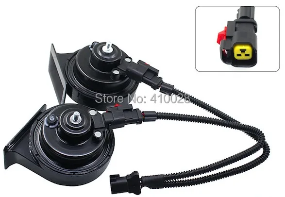 worldgolden 1pcs Car Horn Speaker Adapter Pigtail Socket  two special line beam horn Wiring Harness for vw for audi for hyundai