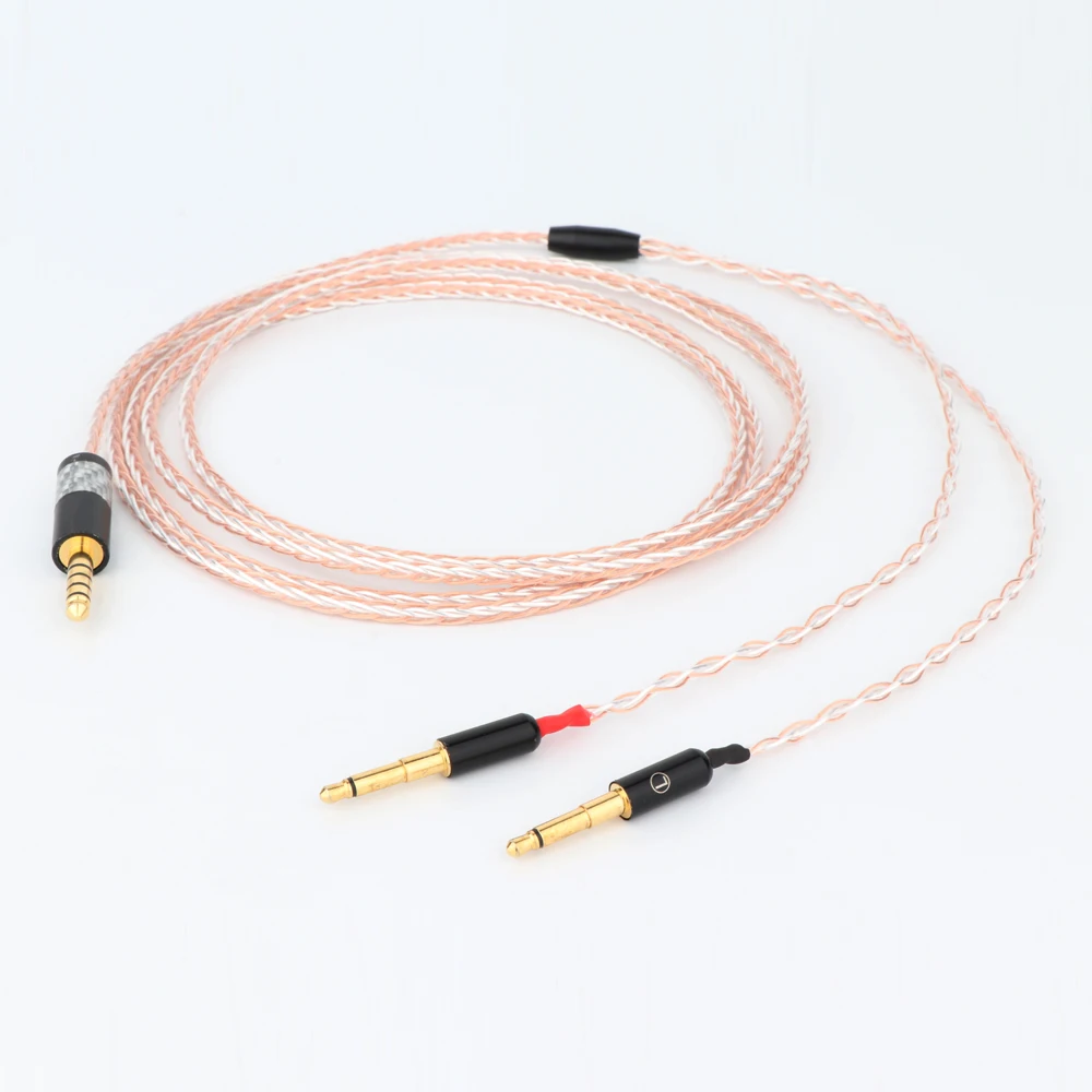

Preffair OCC Silver Plated Headphone Upgrade Cable for Meze99 Classics Focal Elear T1P T5P t1 MDR-Z7 D600 D7100 Headphones Cable
