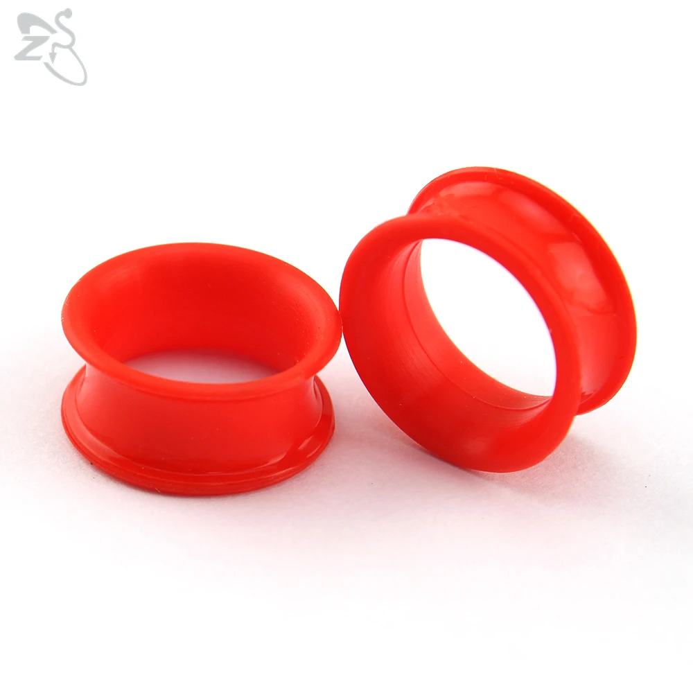 Silicone Thick Double Flared Ear Plug, 2pcs