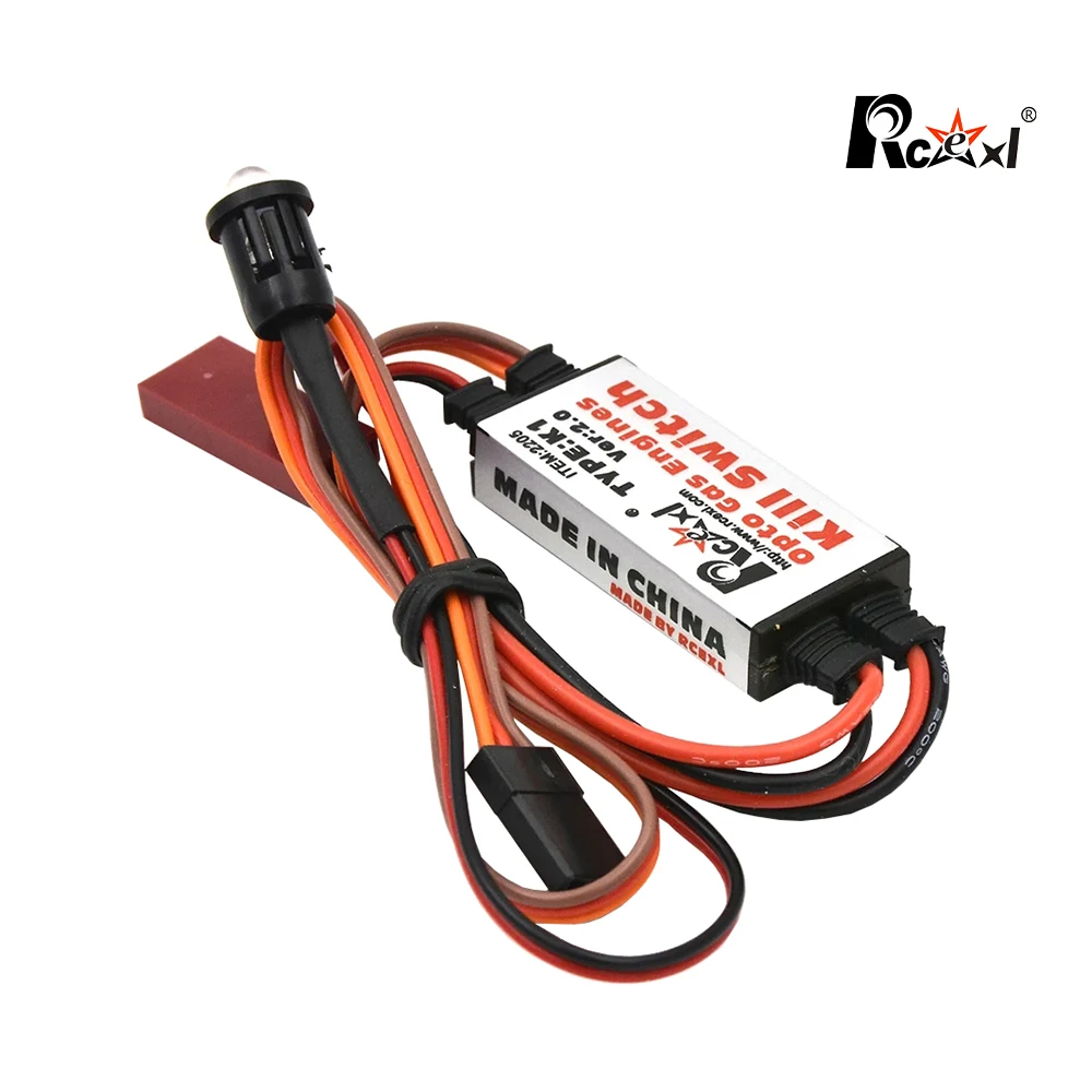 Rcexl Opto Gas Engine Kill Switch Shut Down Version 2.0 for RC Gasoline Airplane DLE Engieen Fix Wing Plane