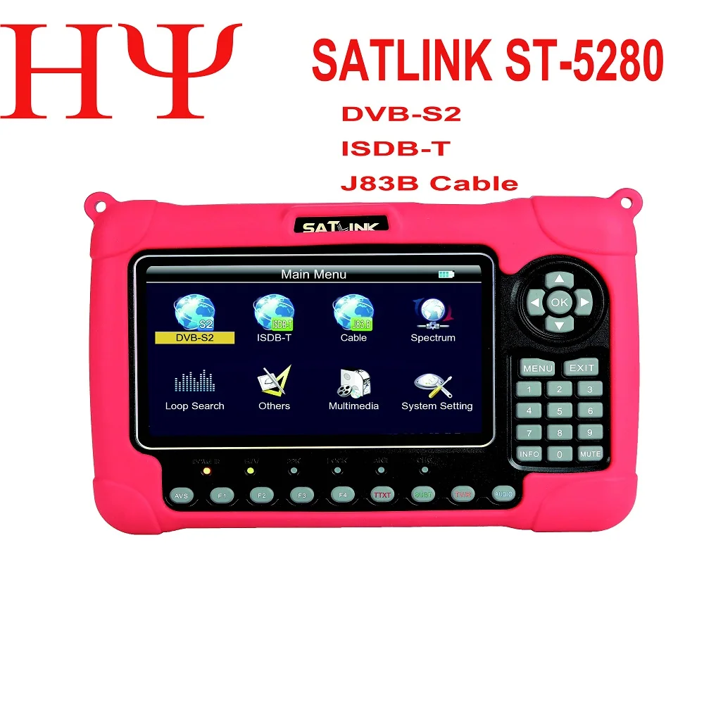 

[Genuine]Satlink ST-5280 DVB-S2 ISDB-T J83B Cable and MPEG-2/4 H.265(8 Bit) compliant handheld combo meter satllite Finder Meter