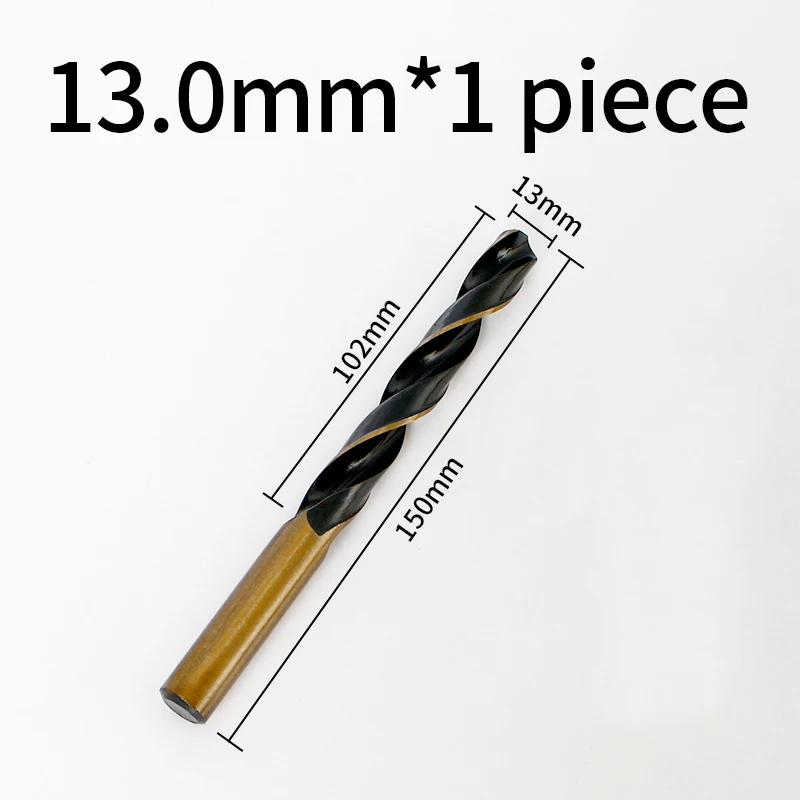 WEILIGU Many kinds of high speed steel titanium coated twist drilling bit straight shank bit hand drill 11.5-13mm