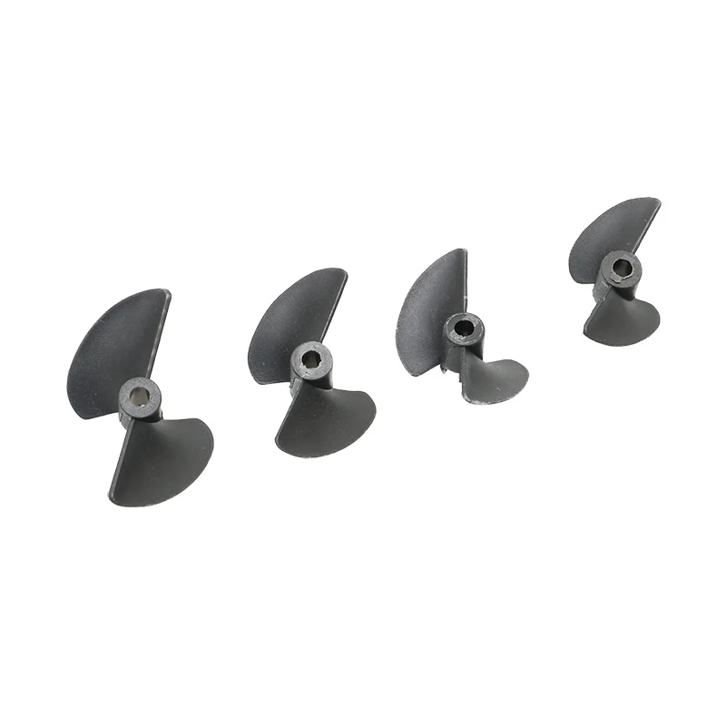 6PCS Marine Use Two-bladed Propellers Dia 27/30/32/35/38/40/45/47mm Nylon Paddle Aperture 3/3.17/4/4.18mm Mini Props for RC Boat