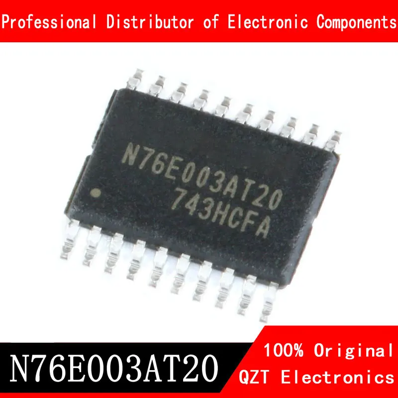 5pcs/lot new original N76E003AT20 003AT20 N76E003 TSSOP-20 In Stock