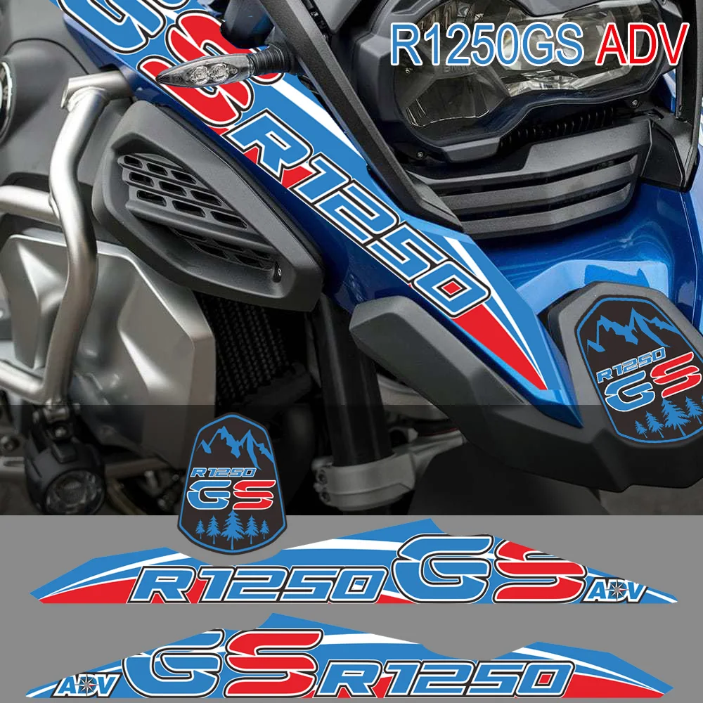 Adventure Front Fairing Body Shell Decal Stickers For BMW R1250GSA R1250GS ADV GSA Motorcycle Customization Paint Protection