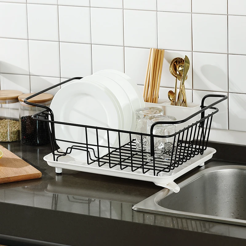 

New 304 Stainless Steel Bowl And Dish Rack Leak Basket Holder Basket Put Bowl And Chopstick Shelf Tableware Rack Leak Basket