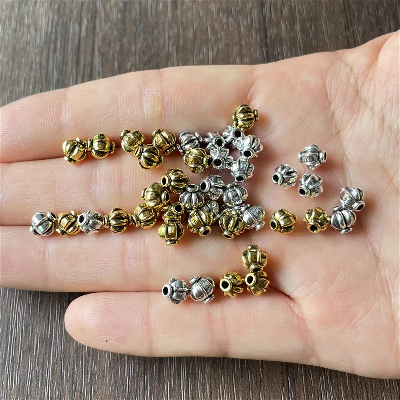 JunKang 20pcs Ball lantern spacer loose beads jewelry making  DIY bracelet necklace accessories material decoration