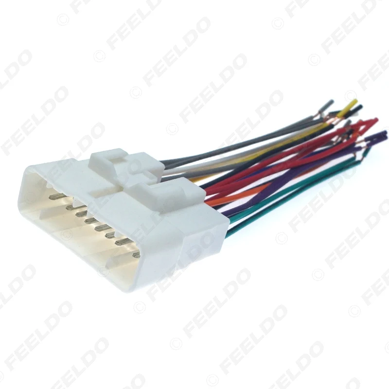 5PCS Car Stereo Radio Wiring Harness Wire Tail Line Plugs for Isuzu D-MAX Car CD/DVD Player Installation Adaptor #AM6242