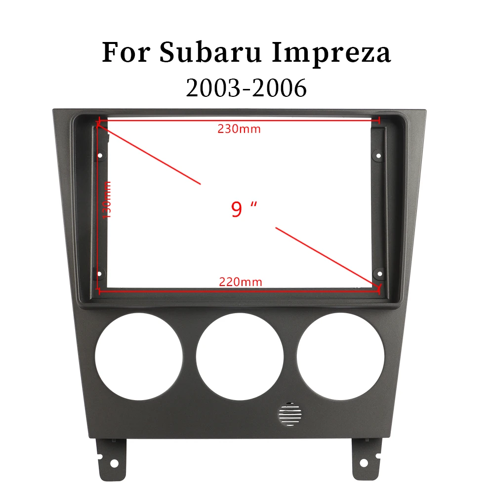 ABS Plastic Trim Fascia Frame For Subaru impreza 2003-2006 Refit Car Android Radio Navigation DVD Mounting Dashboard