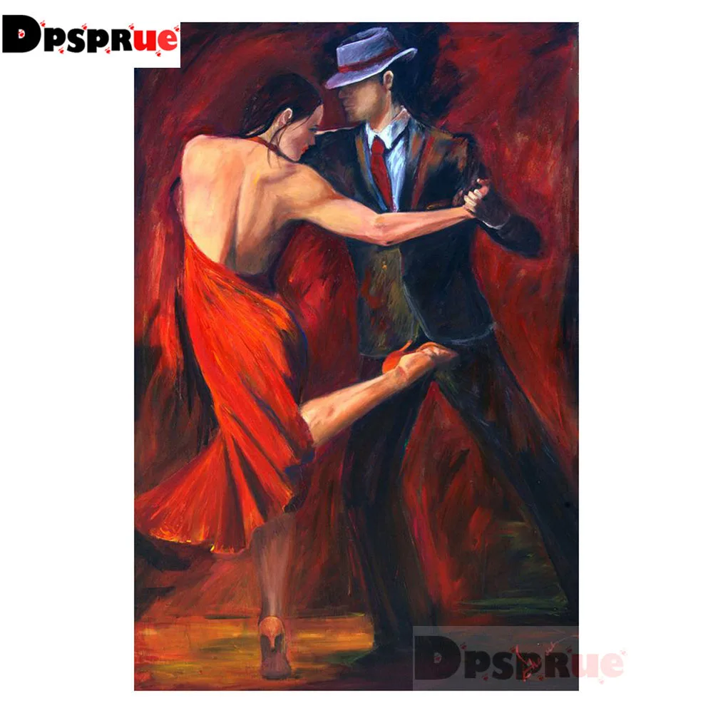 

Dpsprue Diy 5d diamond painting Cross Stitch Dance Diamond mosaic home decoration embroidery pattern handmade Friend gift DK21