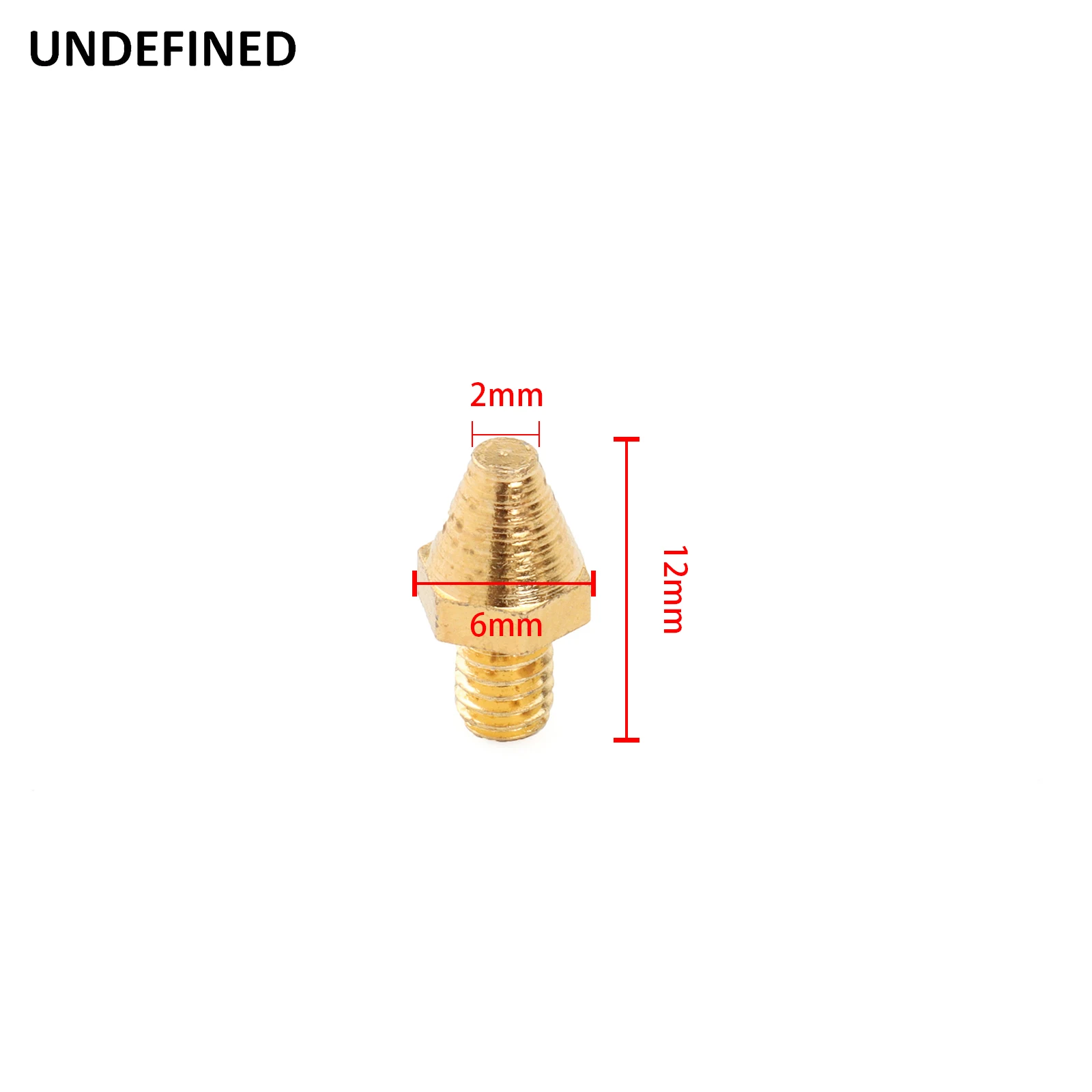 Motorcycle CNC Gold Spikes Replacement Cleats Pin Rivet For Harley MX Foot Pegs Offroad Style FootPegs Floorboards Brake Pedal