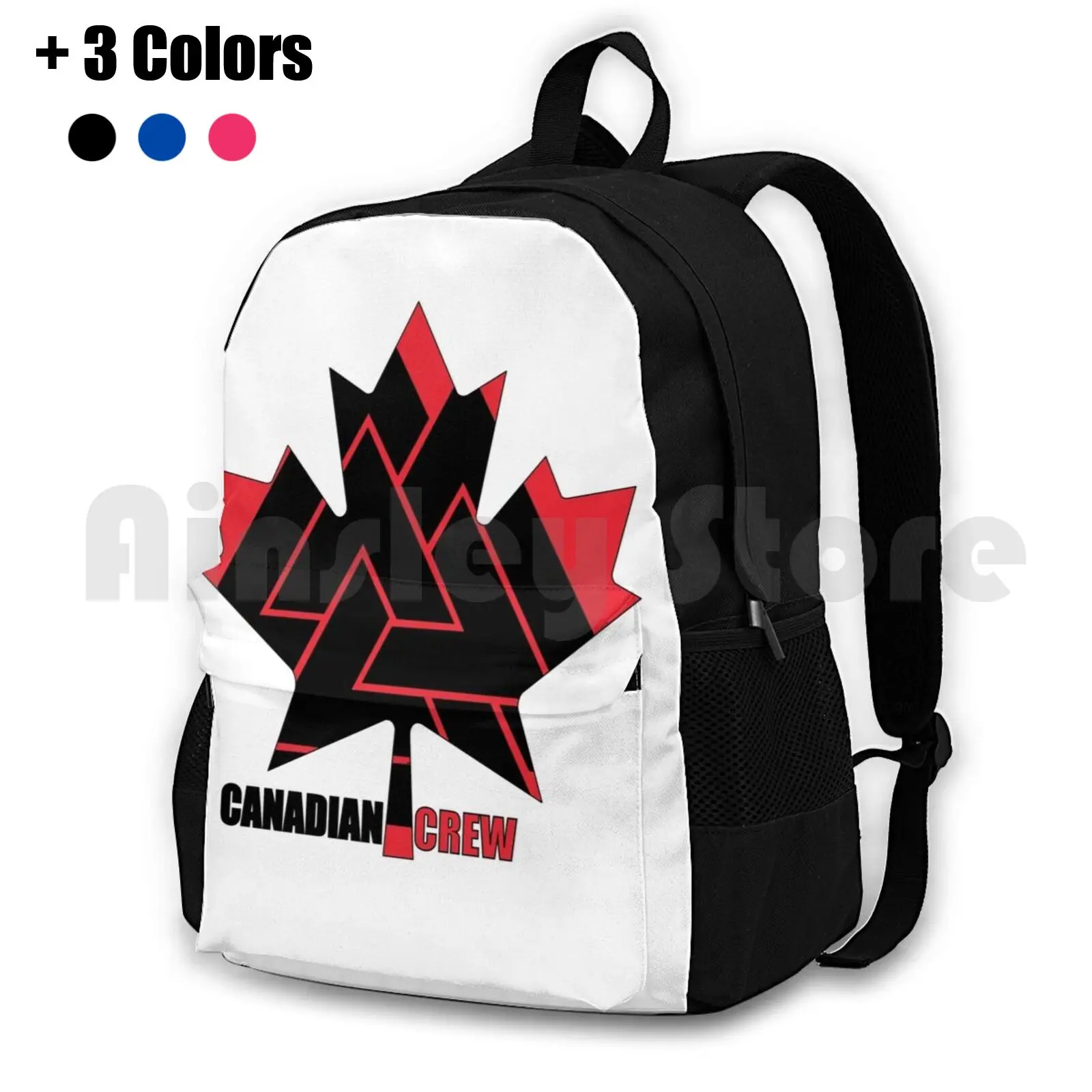 Canadian Crew Outdoor Hiking Backpack Riding Climbing Sports Bag Hjorleifsonart Canada Canadian Iceland Icelanders Icelandic