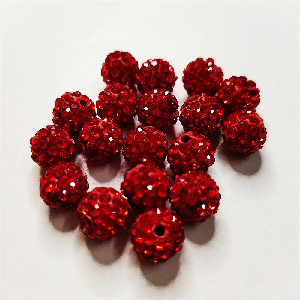 Aaaa + Kwaliteit 6Mm Alle Grootte Kleur Polymeer Klei Met Glitter Strass Glas Bal Kralen Diy Armband Ketting Accessoires