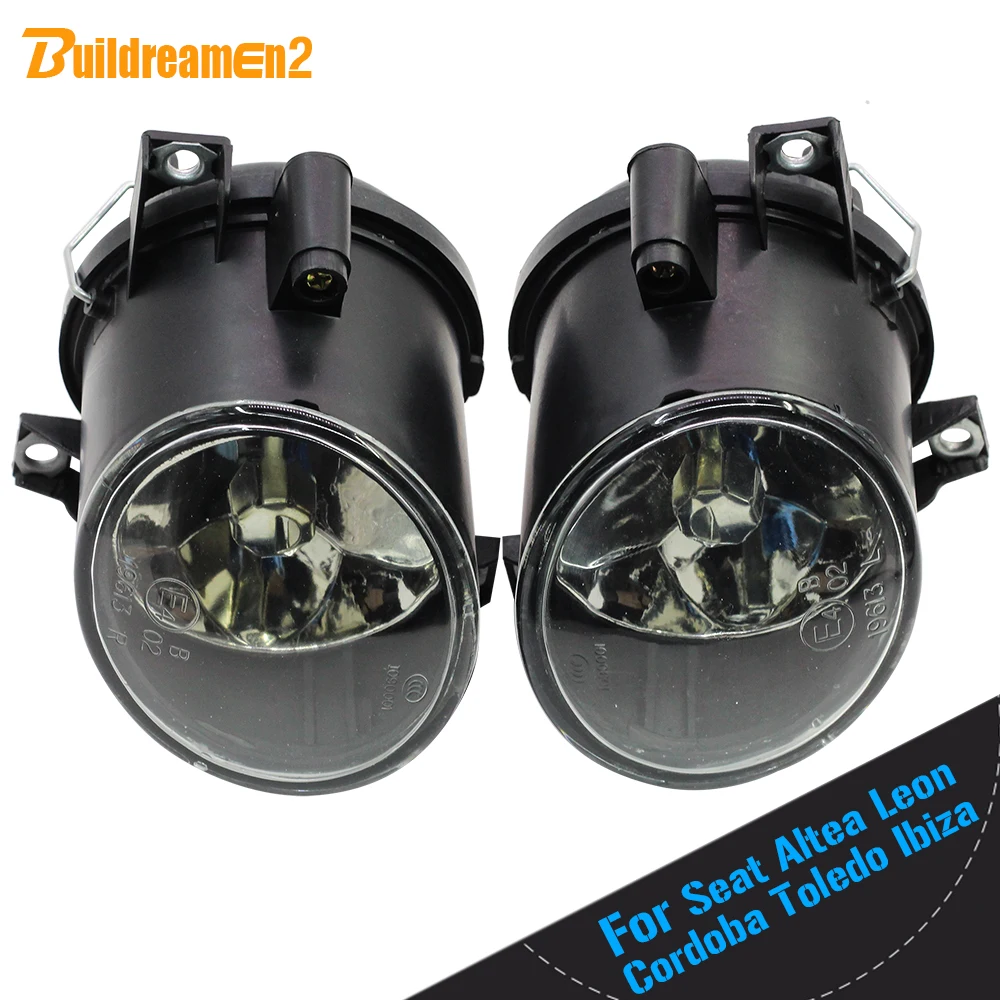 Przednie światło przeciwmgłowe samochodu zestaw abażur + lampa halogenowa 100W H3 ciepły biały 12V akcesoria do siedzenia Altea Toledo Leon Ibiza Cordoba