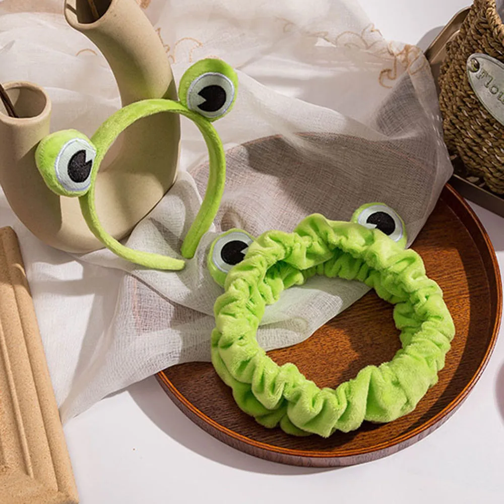 Funny Frog Makeup Headband Wide-brimmed Elastic Hairbands Cute Girls Hair Bands Women Hair Accessories Girls Hairband image 6