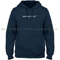 Spacex Logo 100% Pure Cotton Hoodie Tshirt Spacex Elon Musk Model 3 Stars Moon Apollo Falcon Rocket Launch Aerospace Dragon 9