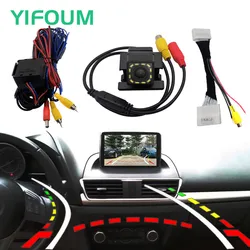 Fisheye Dynamic Trajectory Car Rear View Backup Camera For Mazda Demio 2 Mazda2 Hatchaback 2014-2019 & Original Factory Screen