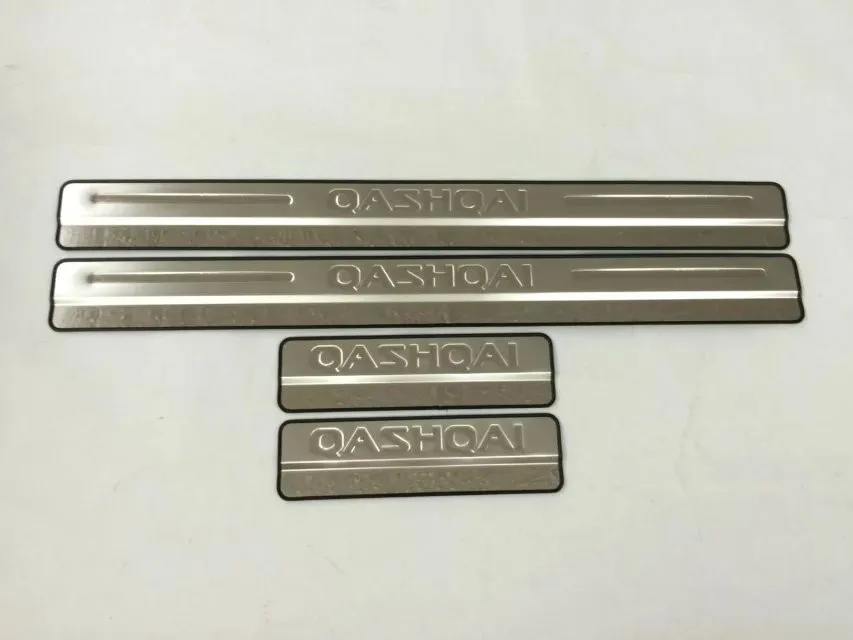 For Nissan Qashqai J11 2014 2015 2016  Car Accessories Door Sill Scuff Plate Stainless Steel Door Sills Pedal Sticker