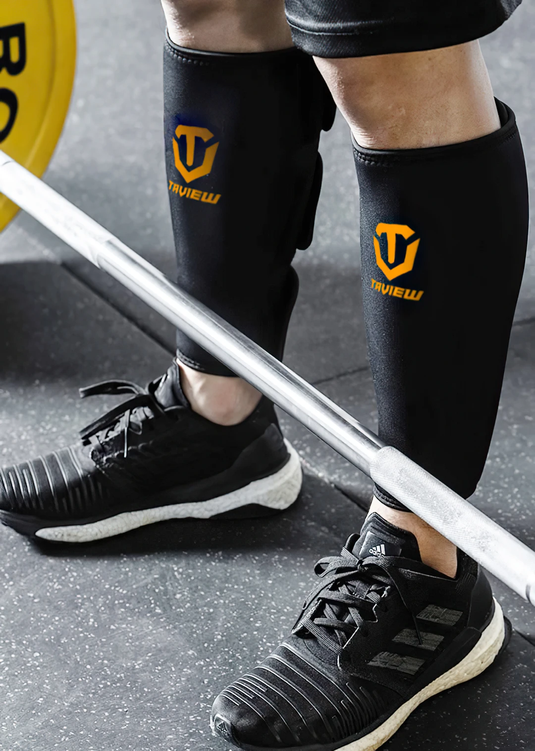 Weightlifting Deadlift Shin Guards Adjustable Deadlift Shin Guard Sleeves EasyWear Calf Support Brace for Box Jump Crossfit