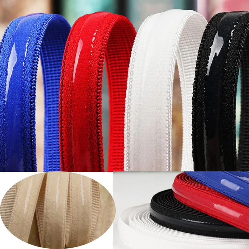 

Custom Color Skin Non-Slip Silicone Backed Gripper Elastic Band crafting Sewing Webbing Bra Lingerie Prom Dress Girdle Clothing