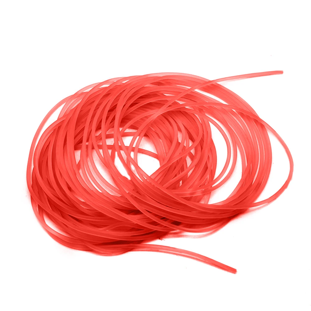 10 Meter elastische Angelschnur, 2 mm/3 mm Durchmesser, einziehbare Soild-Gummi-Seil, gebundene Angelschnur zum Angeln, Jagd, Katapult – Detail 1