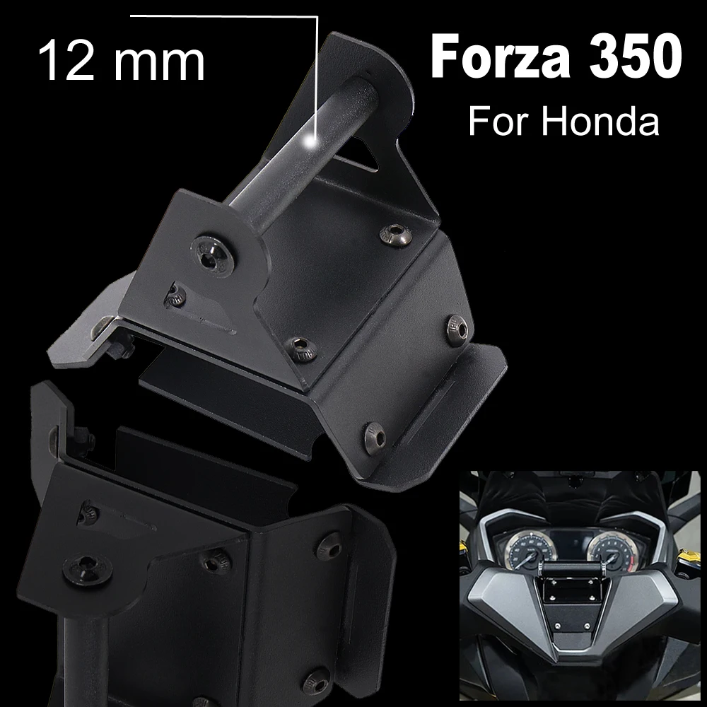 

NEW Motorcycle Front Phone Stand Holder Smartphone Phone GPS Navigaton Plate Bracket For Honda Forza 350