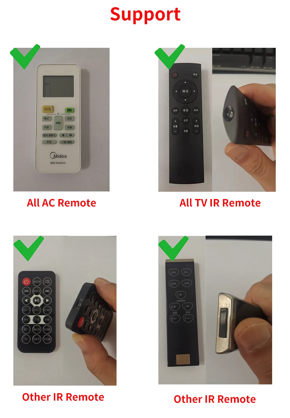 Tuya Smart RF IR Control remoto WiFi hogar inteligente para aire acondicionado TODOS los televisores LG TV compatible co