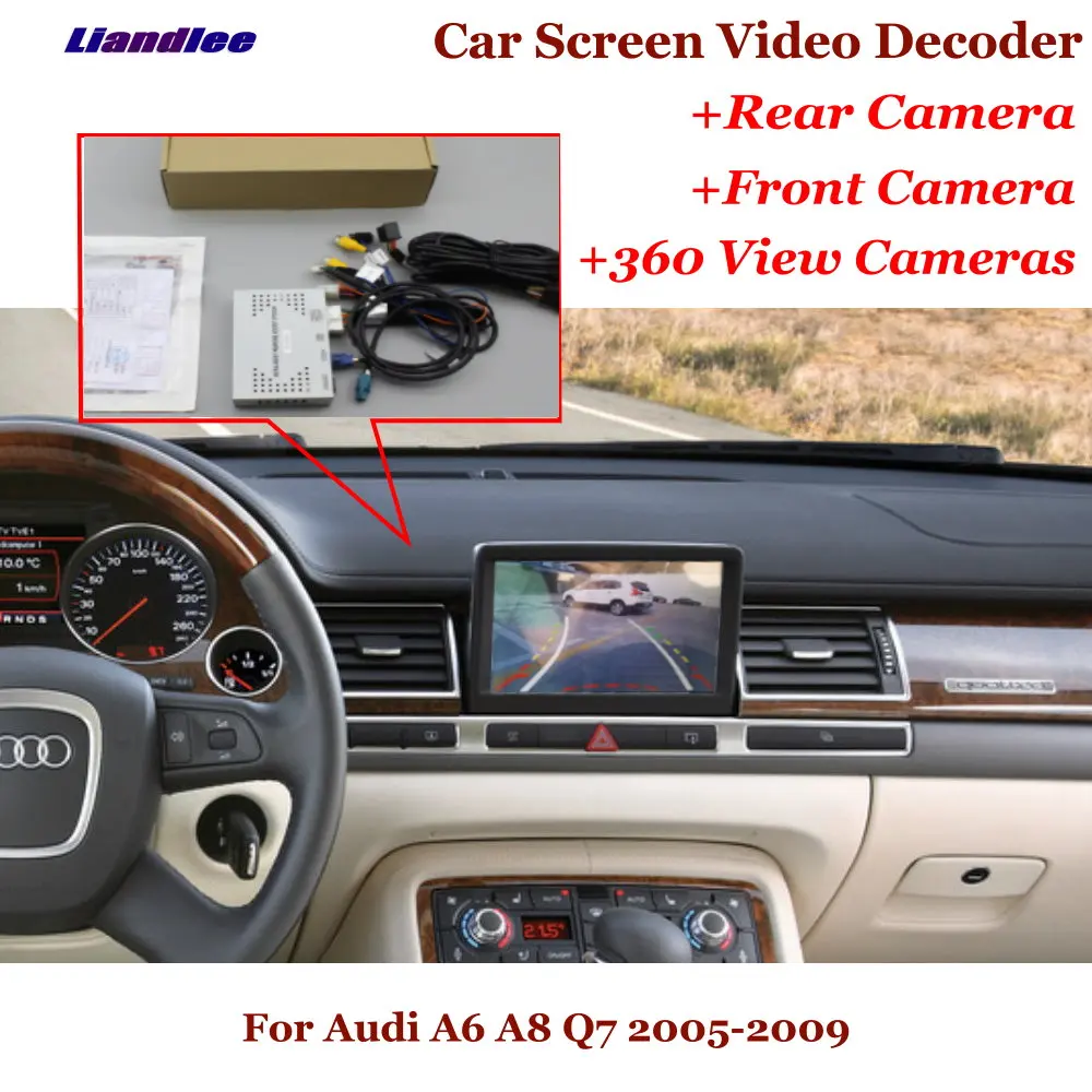 

For Audi A6/A8/Q7 2005-2009 Car HD Video Decoder Box Back View Reverse Image Canbus Rear Front DVR 360 Camera