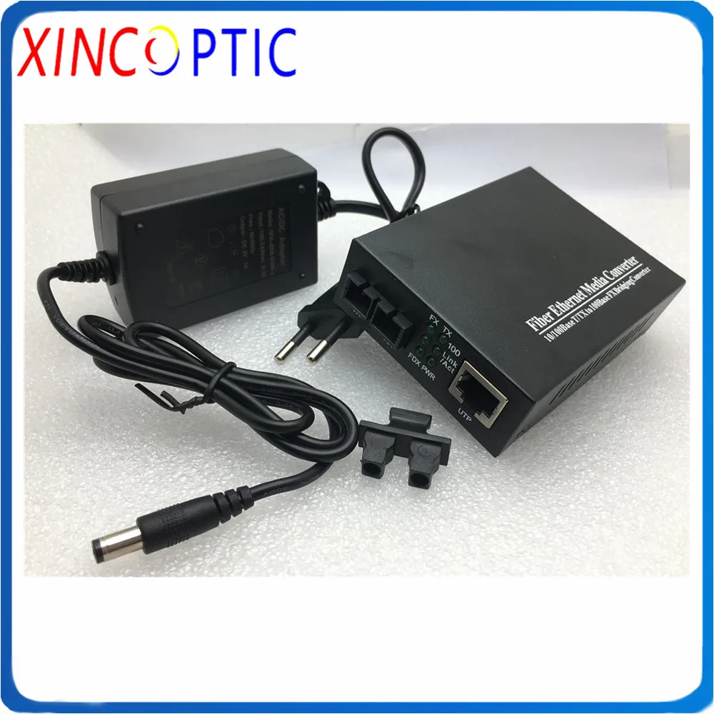 1000M Duplex Media Converter,80KM 1000M Singlemode Dual Fiber Gigabit Fiber Media converter 1550nm SC/UPC Gigabit Media Converto