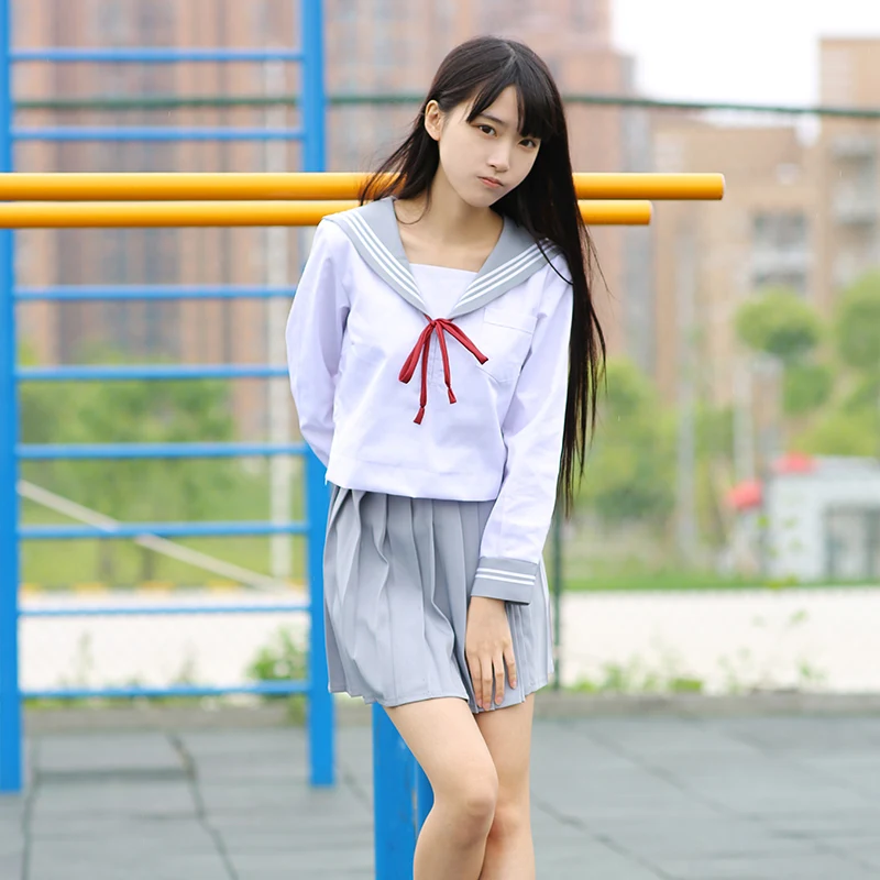 New Japanese Style Korean Kawaii Girls JK S-5XL High School Uniform Girls Women Novelty Sailor Suits Uniforms Anime Skirts