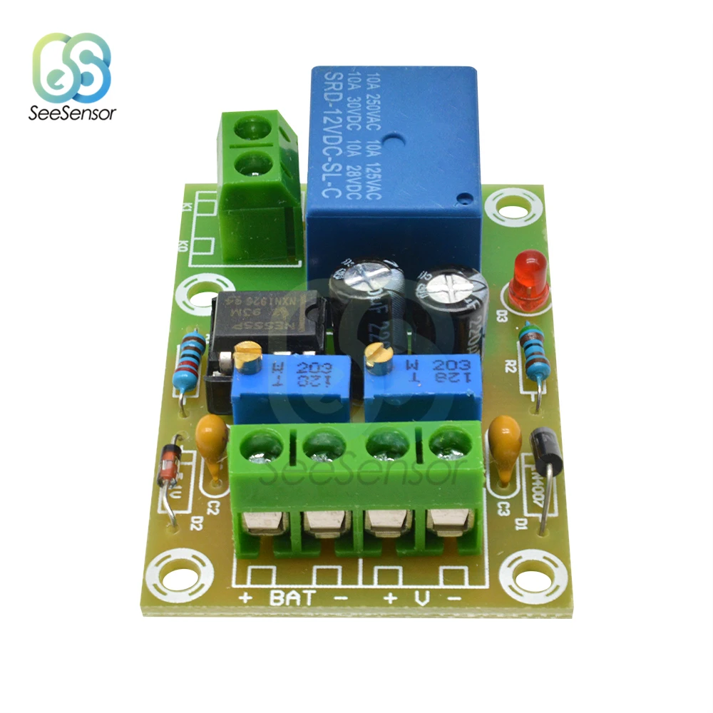 XH-M601 12V Battery Charging Control Board Intelligent Charger Power Supply Control Module Panel Automatic Charging/Stop Switch