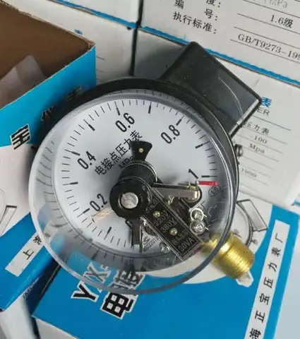 YXC100 4" 100mm Electric Contact Pressure Gauge Manometer , Bottom Thread