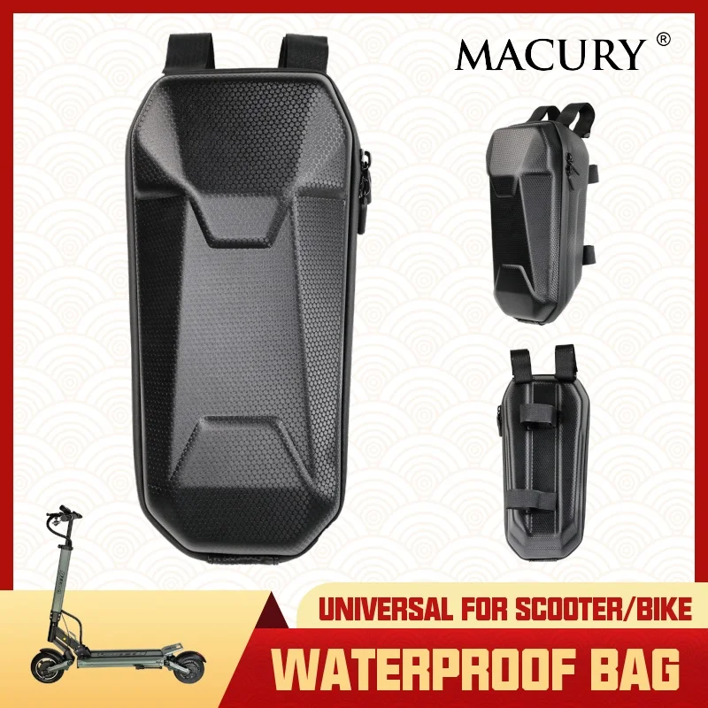 Universal Waterproof Handle Bar Bag for Electric Scooter Bicycle ZERO VSETT Dualtron Series Eva Headbag MACURY Hanging-Bag