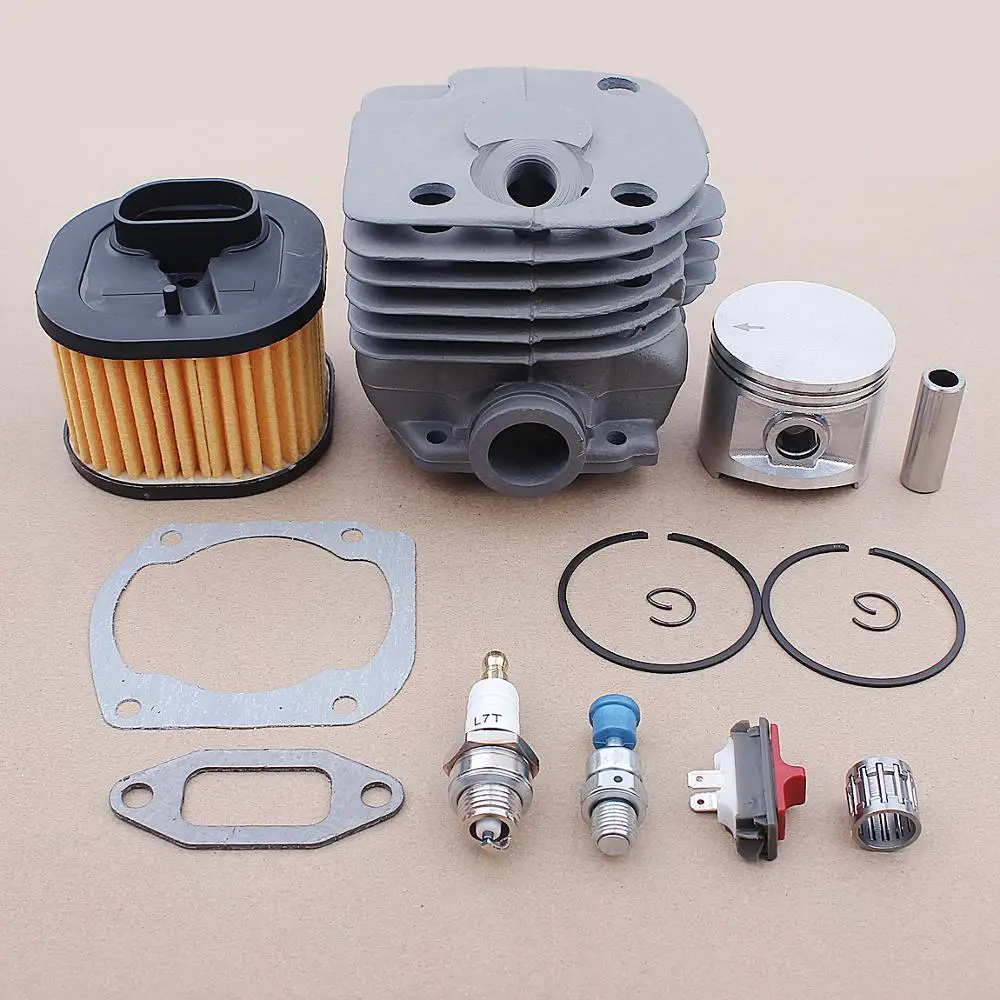 

50mm Cylinder Piston Air Filter Switch Kit For Husqvarna 362 365 371 372 372XP Chainsaw 503 81 80 01 w Decompression Valve