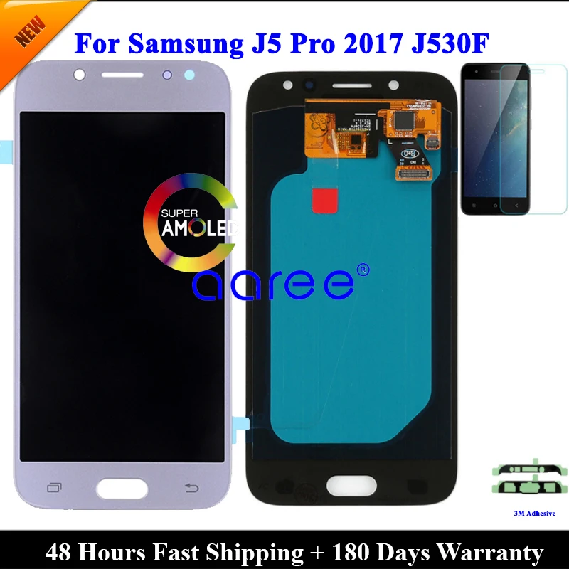 Imagem -04 - Amoled Lcd para Samsung j5 Pro 2023 J530 Display Lcd para Samsung j5 2023 J530 Lcd Touch Digitizer Assembly