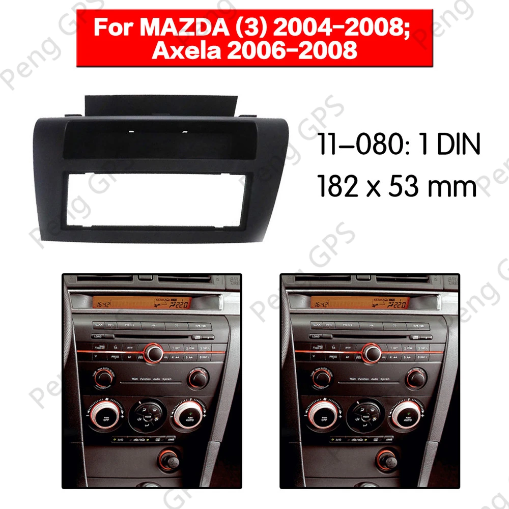 

1 din Car Radio stereo Fitting Fascia installation facia dash kit For MAZDA (3) 2004-2008 Axela 2006-2008 Face frame trim dash