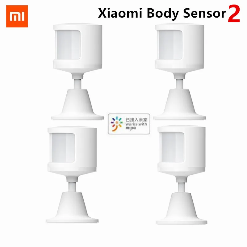 China Version Xiaomi Mijia Human Smart Body Sensor 2 Via Android IOS Smart Body Movement Motion Sensor Connection For Mi Home