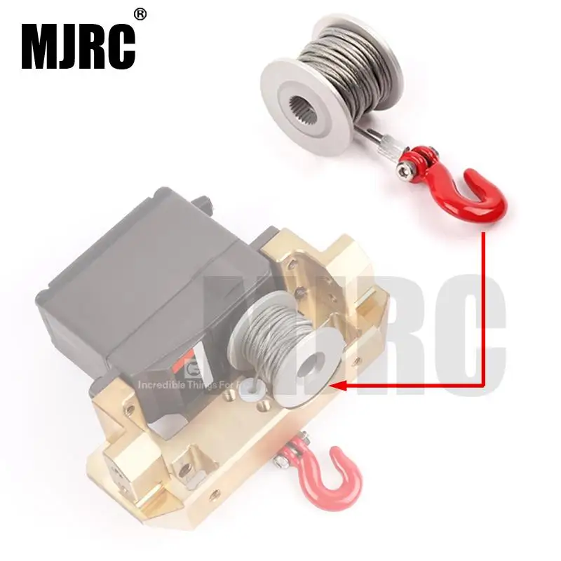 

25T Steering Gear Servo Winch Wheel Steering gear front For 1/10 RC Crawler Car TRX4 RC4WD D90 D110 Axial Scx10II 90046 VS4 RR10