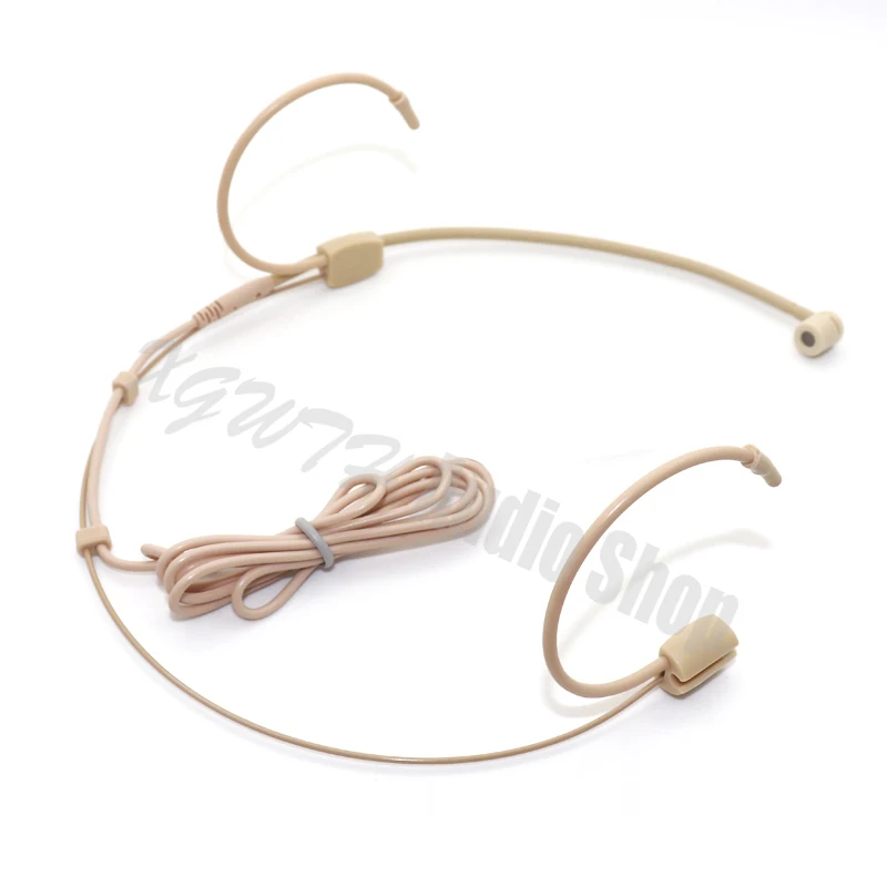 مزدوج فوق الأذن سماعة ميكروفون عقال رئيس يرتدي هيئة التصنيع العسكري ل Shure Sennheiser AKG MiPro الصوت تكنيكا 4Pin 3Pin TA4F 3.5 مللي متر