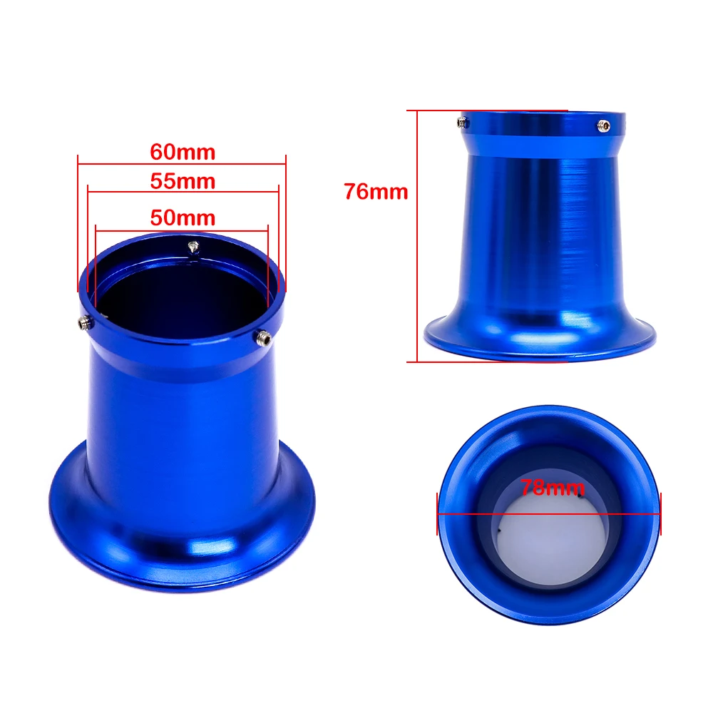 Alconstar 55mm Motorcycle Motocross Carburetor Air Filter Cup Horn Cup Wind Cup for Keihi PWK 32mm 34mm Competitive Moto ATV