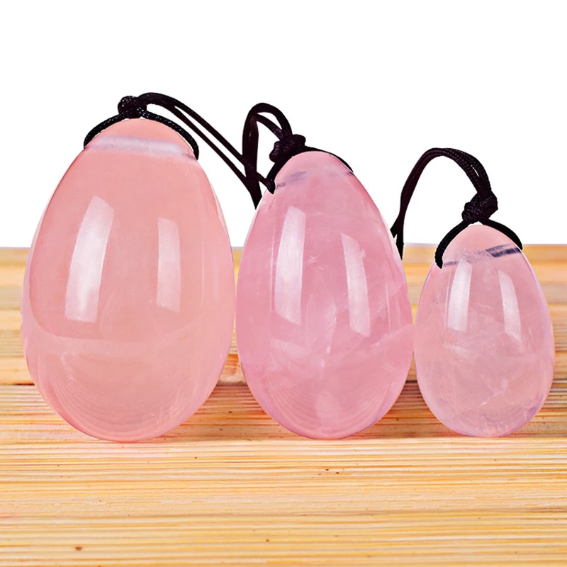 

Yunchi Vaginal Muscle Tightening Drilled Massage Stone Yoni Egg Set Jade Eggs Rose Quartz Yoni Wand Women Kegel Exerciser