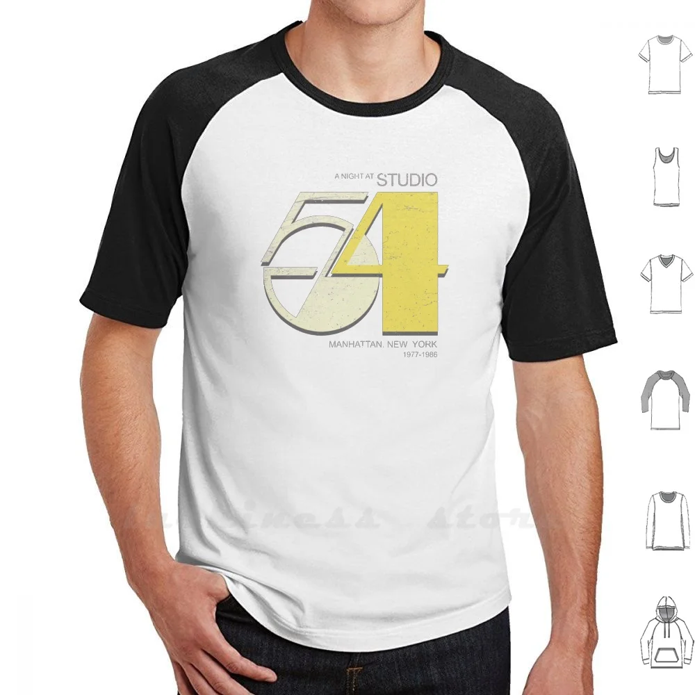 Studio 54 - Night Club T Shirt Big Size Studio 54 Clubber Dj Deejay Disc Jockey Funky House Music Night Club Retro Discoteque